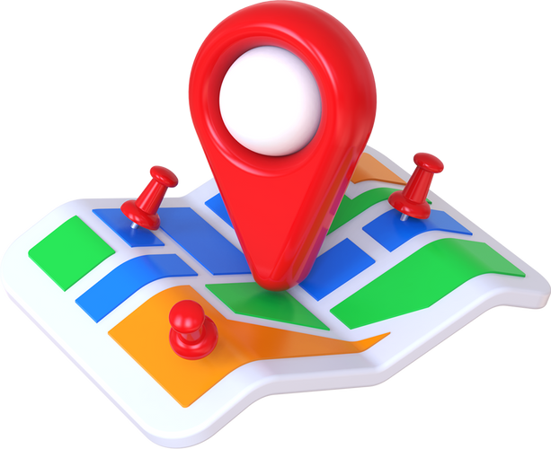 3D Map Pin Location